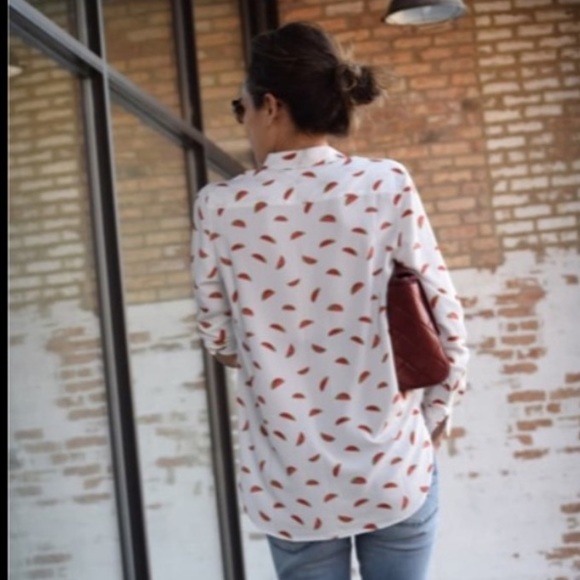 Anthropologie; “Cooper + Ella” watermelons blouse - Picture 7 of 7